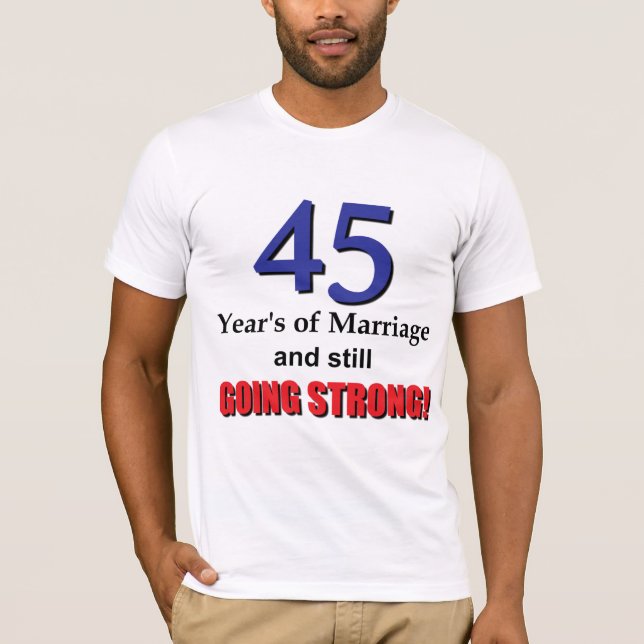 45. Jahrestag T-Shirt (Vorderseite)