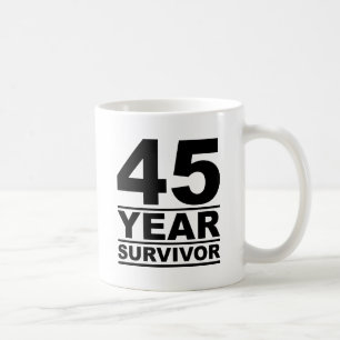 45-jähriger Überlebender Tasse