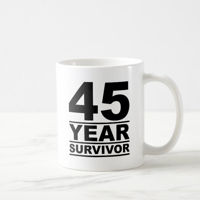 45-jähriger Überlebender Tasse (Rechts)