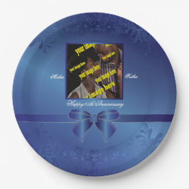 45-jähriges Jubiläum Pappteller