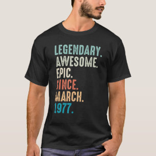 45-jähriges Phantastisches Epic seit März 19 T-Shirt