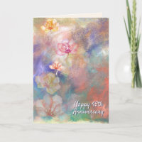 45. Jubiläum Abstrakte Farbe und Blume