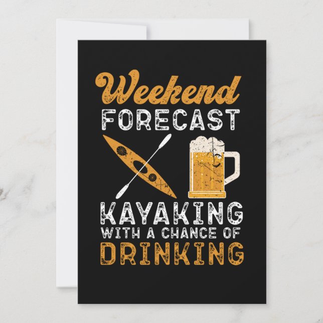 45.Kayaking Weekend Forecast Kayaking With A Chanc Save The Date (Vorderseite)