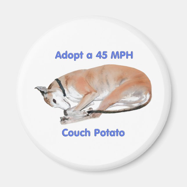 45 mph Couch Potato Magnet (Vorne)