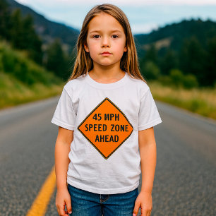 45-MPH-Geschwindigkeitsbereich vor benutzerdefinie T-Shirt