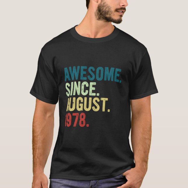 45 Phantastisch seit August 1978 45. T-Shirt (Vorderseite)