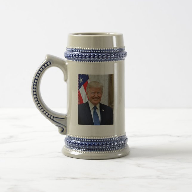 45 Präsident Donald Trump Bierglas (Links)