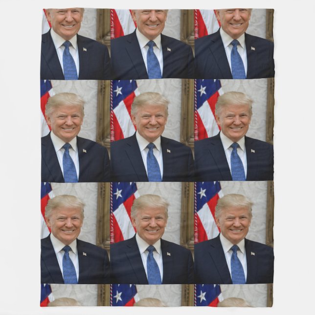 45 Präsident Donald Trump Fleecedecke (Vorderseite)