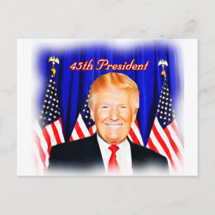 45. Präsident Donald Trump _ Postkarte