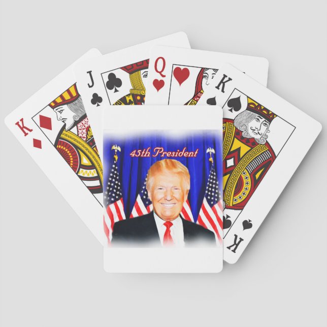 45. Präsident Donald Trump _ Spielkarten (Rückseite)
