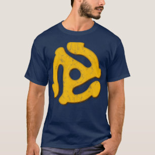45 Record-Adapter beschädigt T-Shirt
