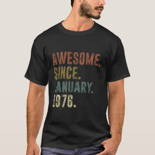 45. Retro Geburtstagsgeschenk Vintag seit Jan. T-Shirt