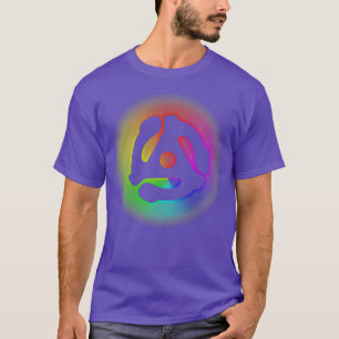 45 RPM Adapter Rainbow Electronic Dance Music DJ T-Shirt