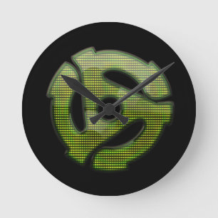 45 rpm Reflector Runde Wanduhr