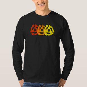 45 RPM Schallplattenadapter Plattenspieler Retro V T-Shirt