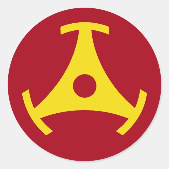 45 rpm Vinyl Record-Adapter Runder Aufkleber (Vorderseite)