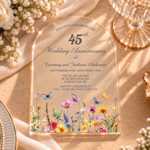 45. Saphir-Wildblumen-Hochzeitsjubiläum