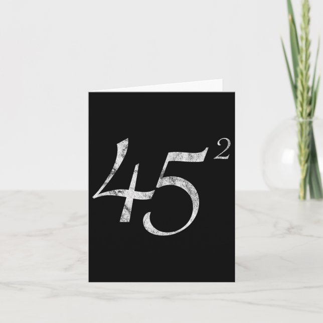 45 Squared Präsident Trump 2020 Second Term Gesche Karte (Vorderseite)