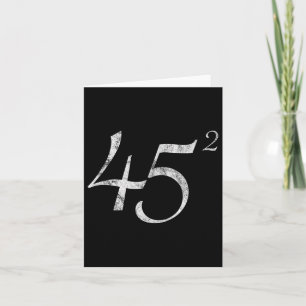 45 Squared Präsident Trump 2020 Second Term Gesche Karte