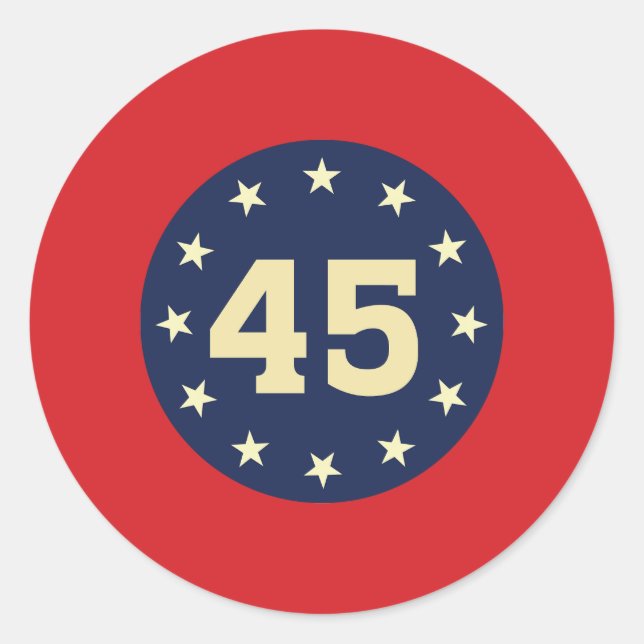 "45" STICKER (Vorderseite)