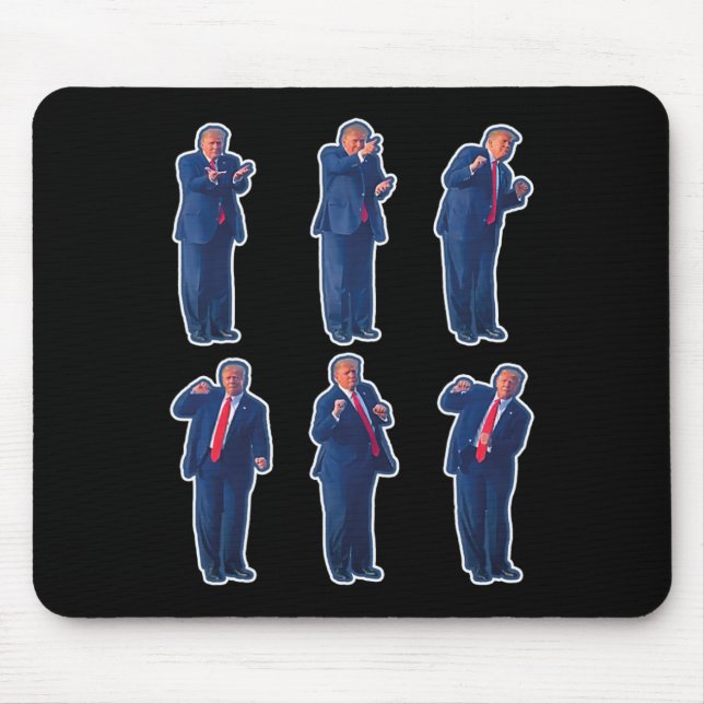 45 Tanz Donald Trump 47. Präsident Trump 1 Mousepad (Vorne)