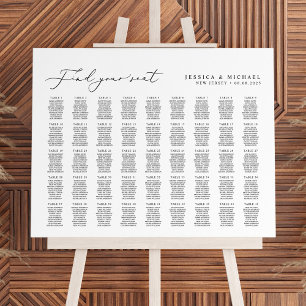 45 Tische Groß Finden Sie Ihren Platz Sitzplan Poster