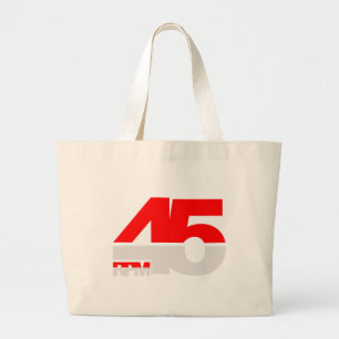 45 U/min - DJ-VinylTurntable-Disc-Jockey Jumbo Stoffbeutel