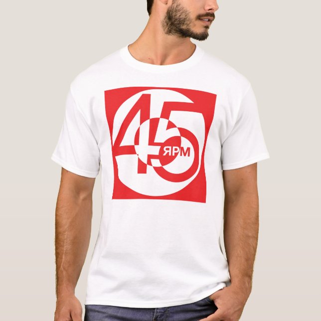 45 U/MIN T-Shirt (Vorderseite)