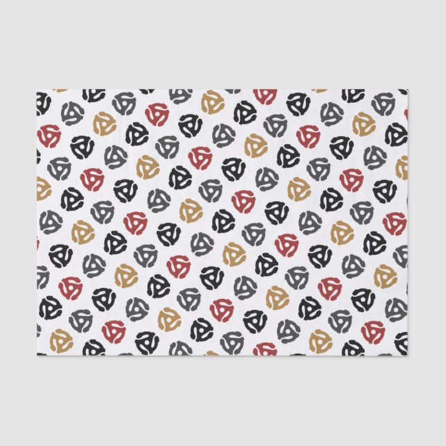 45 U/min Vinyl Record Adapter Tissue Paper - Retro Seidenpapier (Vorderseite)