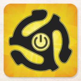 45 U-/minPower-Aufzeichnungs-Adapter Rechteckiger Pappuntersetzer