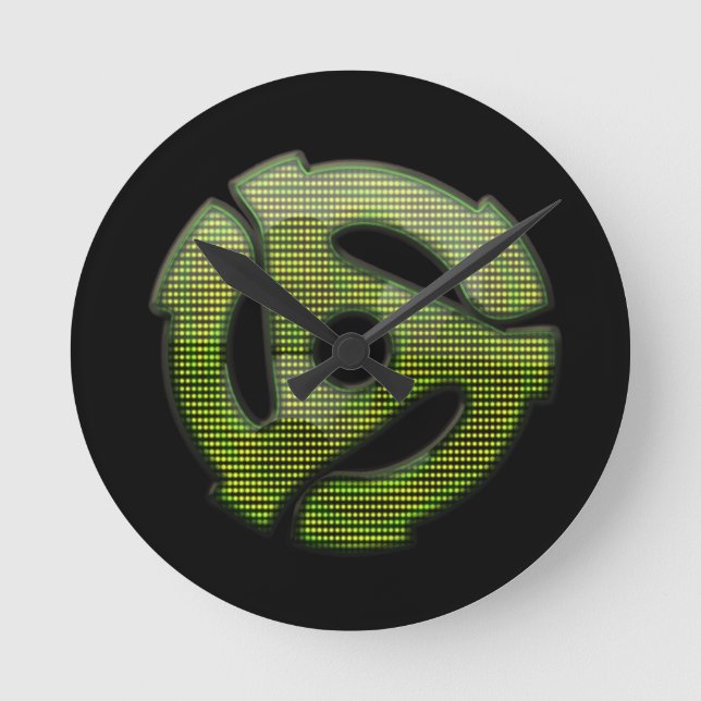 45 U-/minreflektor Runde Wanduhr (Vorderseite)