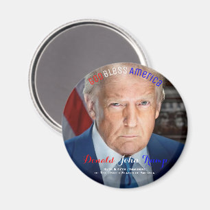 45. und 47. Präsident der USA Donald Trump Magnet