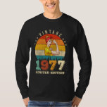 45 Year Old 1977 Vintage 45th Birthday Gifts women T-Shirt<br><div class="desc">Birthday Design For anyone who's horoscope say difficult & Stubborn But totally worth.Wear it with pride at work,  school gym perfect to pair with shorts,  leggings or jeans for a casual yet trendy Look</div>