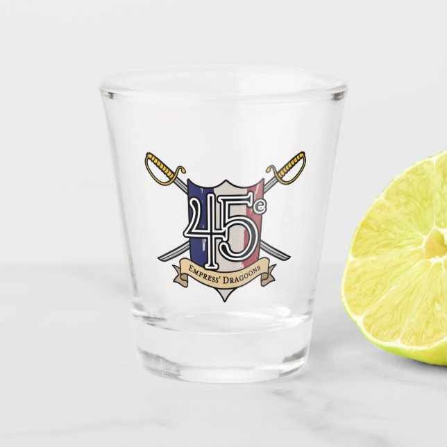 45e Shot Glass Schnapsglas (Vorderseite)