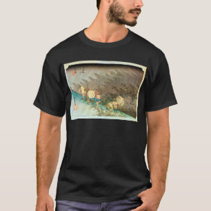 46. 庄 宿, 広 重 Shōno-juku, Hiroshige, Ukiyo-e T-Shirt