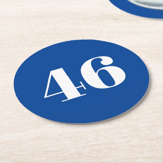 "46" Biden-Präsident, Biden Harris 2020, Wahl Runder Pappuntersetzer (Angewinkelt)