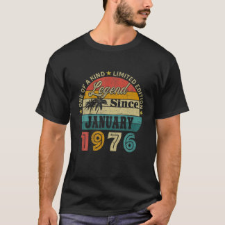 46. Geburtstag 46 Jahre alter Retro Legend seit Ja T-Shirt