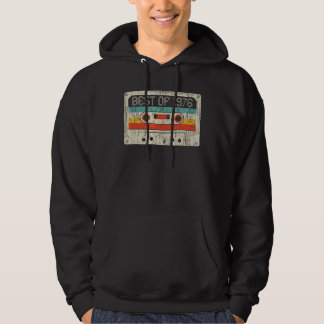 46. Geburtstag Best of 1976 Cassette Tape 46 Years Hoodie
