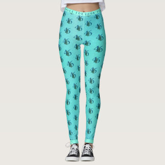 46. Geburtstag oder Jubiläum Pfauenmuster Leggings