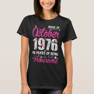 46. Geburtstag Phantastisch seit Oktober 1976 T-Shirt