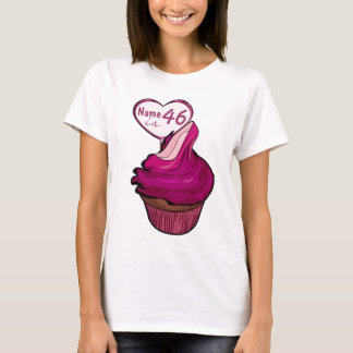 46. Geburtstags-Kuchen-T - Shirts