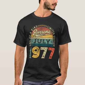 46. Geburtstagsdekoration Juli 1977 Männer Frauen  T-Shirt