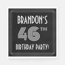 46. Geburtstagsparty: Art-Déco-Stil + Individuelle