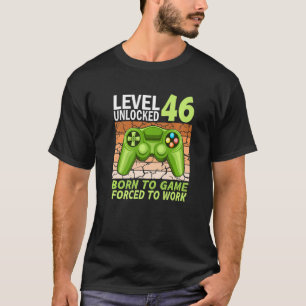 46. Geburtstagsspieler gezwungen zu arbeiten T-Shirt