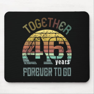 46. Hochzeitstag für Paare passend Mousepad