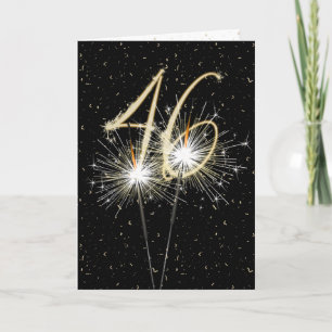 46. Hochzeitstag Sparkler Karte