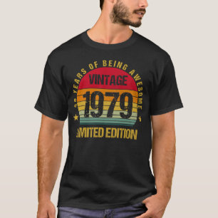 46 Jahre alt-sechsundvierzig 1979 46. Geburtstag V T-Shirt