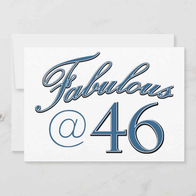 46 Jahre alte Geburtstagsdesigns (Vorderseite)