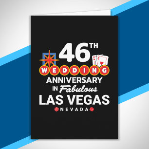 46th Wedding Anniversary Las Vegas Trip Karte