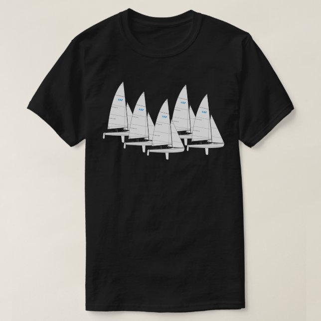 470 Segelboote Racing T-Shirt (Design vorne)